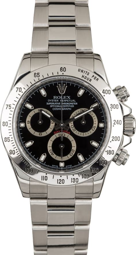 rolex daytona stainless steel used